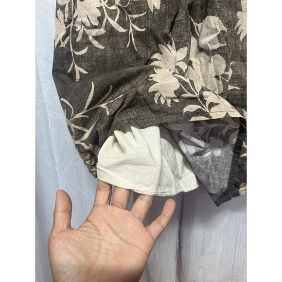 Spartina 449 Floral Button Front Midi Dress Belted Short Sleeve Boho Cottagecore - Picture 6 of 12